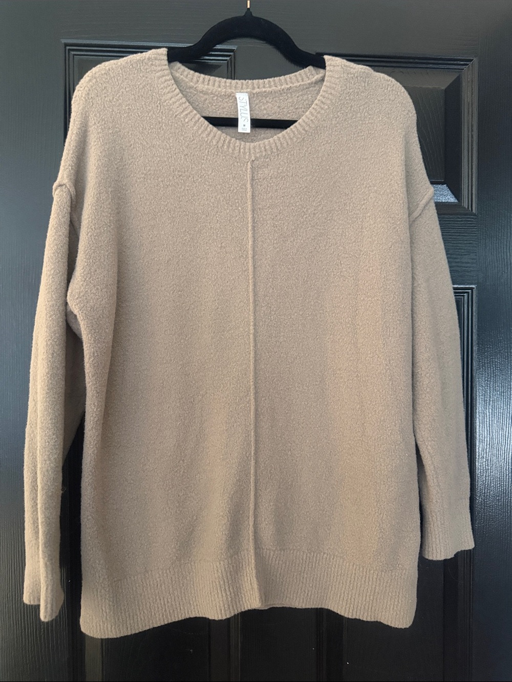 STYLUS Tan Crewneck Sweater - Women's Scoop